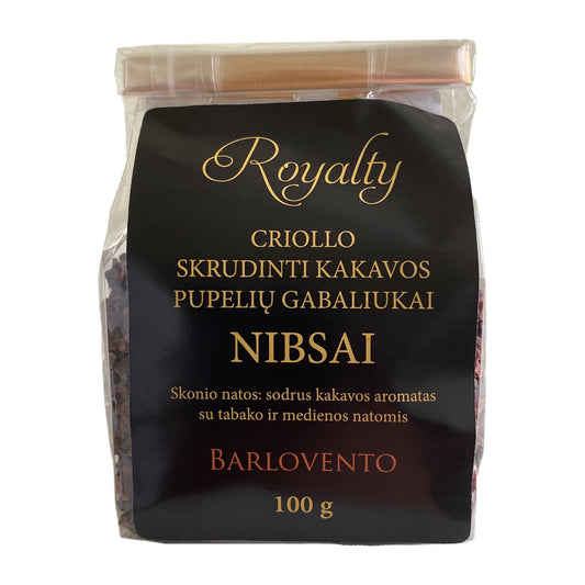 Royalty Criollo skrudinti kakavos gabaliukai (nibsai) Barlovento